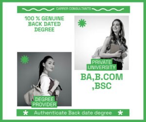 back date degree Genuine Back Dated Degree Certificate Without Exam ...
